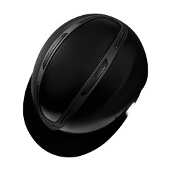 Casque femme Equestro Apocalypse coque brillante homologué EN 1384-2023 Noir / noir