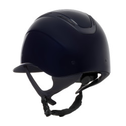 Casque femme Equestro Apocalypse coque brillante homologué EN 1384-2023 Marine / marine Bleu
