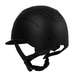 Casque femme Equestro Apocalypse coque mate homologué EN 1384-2023 Noir / noir Casque femme Equestro Apocalypse coque mate homologué EN 1384-2023 Noir / noir