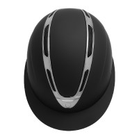 Casque femme Equestro Apocalypse coque mate homologué EN 1384-2023 Noir / noir