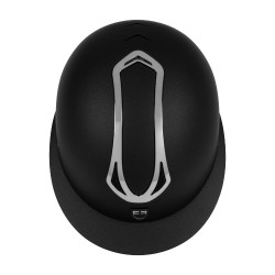 Casque femme Equestro visière large homologué EN 1384-2023 Noir / gunmetal