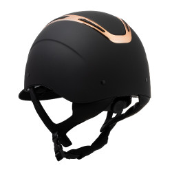 Unisex helm Equestro Apocalypse matte schaal EN 1384-2023 Zwart / roségoud