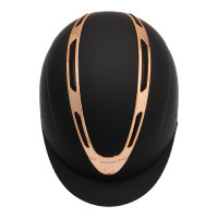 Casque unisexe Equestro Apocalypse coque mate EN 1384-2023 Noir / rose gold