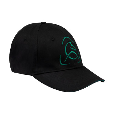 Casquette de baseball Acavallo unisexe Noir