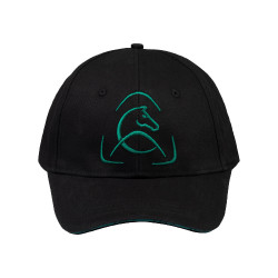 Casquette de baseball Acavallo unisexe Noir