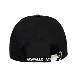 Casquette de baseball Acavallo unisexe Noir