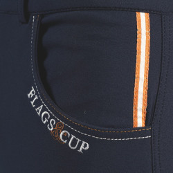 Pantalon Flags & Cup Saint Malo homme Blanc / gris