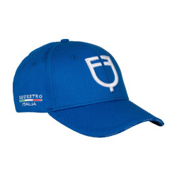 Casquette unisexe Equestro x FISE Bleu de savoie