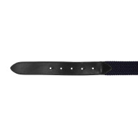 Ceinture élastique Equestro avec boucle logo noir Marine Bleu marine Ceinture élastique Equestro avec boucle logo noir Marine Bleu marine