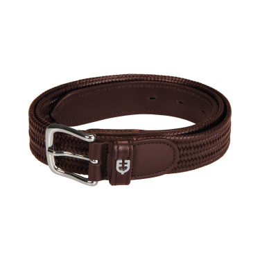Ceinture en cuir élastique Equestro Marron
