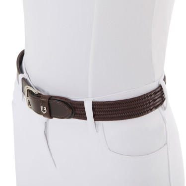 Ceinture en cuir élastique Equestro Marron