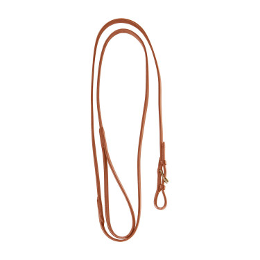 Duurzame lange Equestro-ketting van messing Cognac Bruin