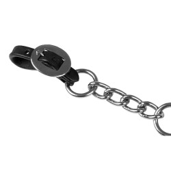 Westernsperriemenketting Lakota nikkel Zwart