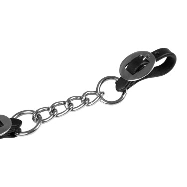 Westernsperriemenketting Lakota nikkel Zwart