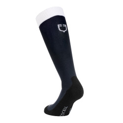 Chaussettes Equestro technical Basic par 3 Noir blanc / marine blazer blanc / asphalte noir Chaussettes Equestro technical Basic par 3 Noir blanc / marine blazer blanc / asphalte noir