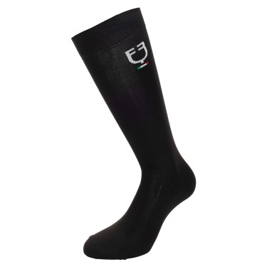 Chaussettes techniques Equestro x FISE par 3 Noir / marine / bleu de savoie