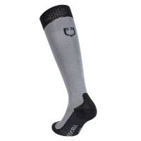 Chaussettes unisexes Equestro Basic en tissu technique Asphalte / noir Chaussettes unisexes Equestro Basic en tissu technique Asphalte / noir