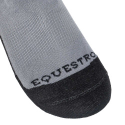 Chaussettes unisexes Equestro Basic en tissu technique Asphalte / noir