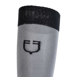 Chaussettes unisexes Equestro Basic en tissu technique Asphalte / noir