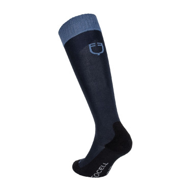 Chaussettes unisexes Equestro Basic en tissu technique Marine blazer / berling sea Bleu Chaussettes unisexes Equestro Basic en tissu technique Marine blazer / berling sea Bleu