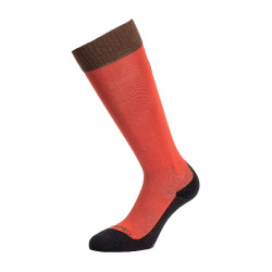 Chaussettes unisexes Equestro Basic en tissu technique Redwood / marron