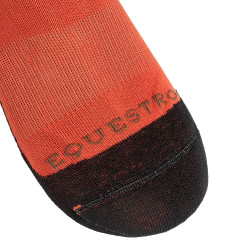 Chaussettes unisexes Equestro Basic en tissu technique Redwood / marron