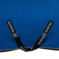 Chemise de box Equestro x FISE en tissu nid d’abeille Bleu de savoie