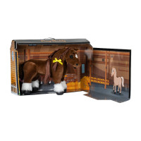 Paardenspeeltje Equestro 48×33 cm Bruin / wit