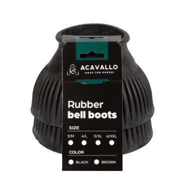 Cloches en caoutchouc Acavallo avec logo Noir Cloches en caoutchouc Acavallo avec logo Noir