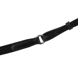 Collier de chasse en cuir Equestro modèle Y Fork Noir