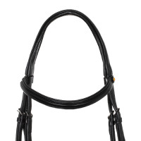 Bridon anatomique Equestro en cuir Noir Bridon anatomique Equestro en cuir Noir
