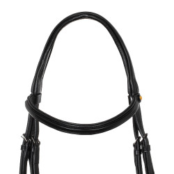 Bridon anatomique Equestro en cuir Noir