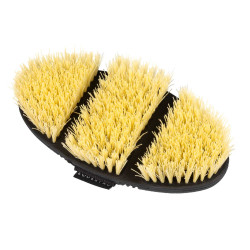 Brosse de pansage Equestro flexible pour le brossage Naturel Marron