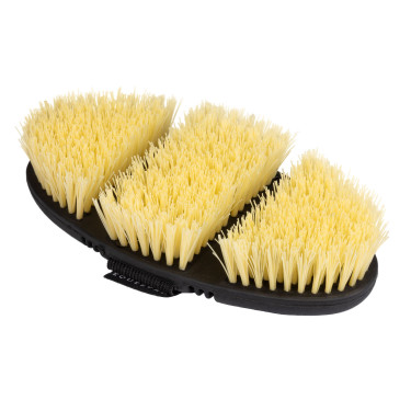 Brosse de pansage Equestro flexible pour le brossage Naturel Marron