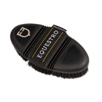 Brosse souple naturelle flexible Equestro Noir Brosse souple naturelle flexible Equestro Noir