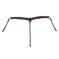 Collier de chasse western Lakota en cuir Huilé