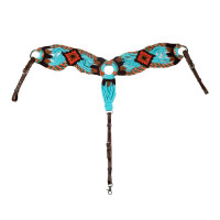 Collier de chasse western Pool’s Rope Waves Naturel Marron