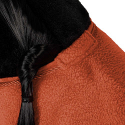 Couverture polaire Equestro pour cheval jouet Rouge brique