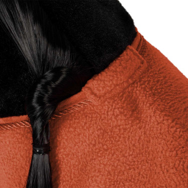 Equestro fleece deken voor speelgoedpaard Baksteenrood