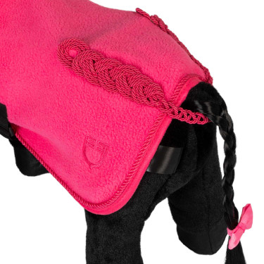 Couverture polaire Equestro pour cheval jouet Fuchsia Rose