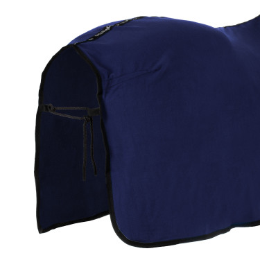 Couverture polaire Equestro x FISE avec fermeture frontale Marine blazer Bleu marine