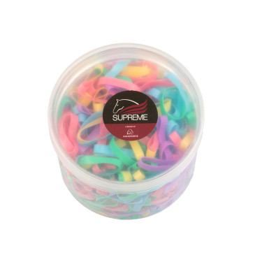 Manenelastiekjes Supreme (doos 500 stuks) Multicolor