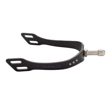 Eperons Acavallo Arena Aluplus 2.0 avec strass Noir total