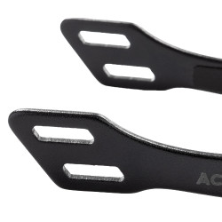 Acavallo Arena Aluplus 2.0 sporen met strass Totaal zwart