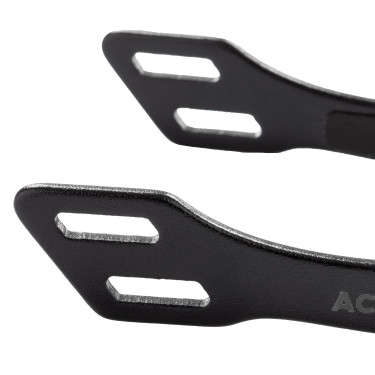 Acavallo Arena Aluplus 2.0 sporen met strass Totaal zwart