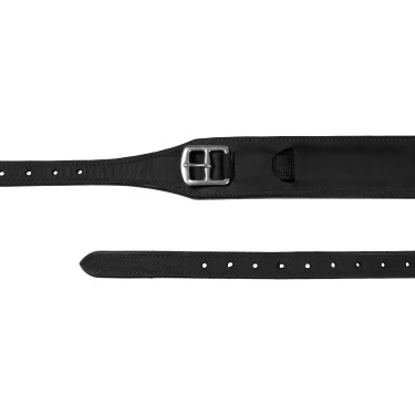 Enkele beugelriemen Acavallo Sublime leer Zwart