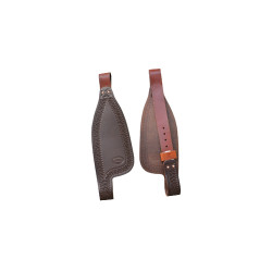 Fenders de selle western Pool’s en cuir Marron