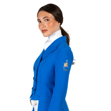 Dames wedstrijdfrac Equestro x FISE Blauw van Savoye