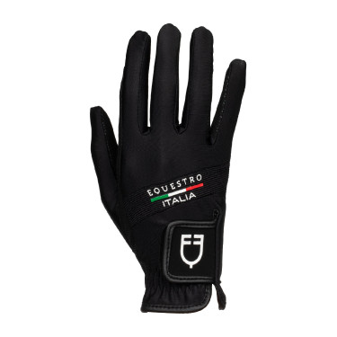 Handschoenen van technische stof Equestro X FISE Zwart Handschoenen van technische stof Equestro X FISE Zwart