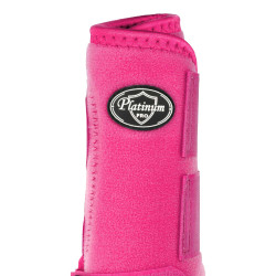 Guêtres antérieur western Platinum Pro Star Anatomic Fuchsia Rose